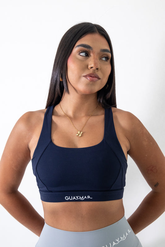 NAVY SPORT BRA