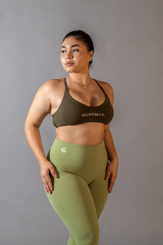 ARMY GREEN SPORT BRA